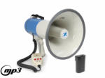 Vonyx MEG-065USB+Li megafon, hangosbeszélő 65W - beszéd, sziréna, felvétel, MP3, AUX (+ akkumulátor)