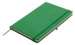  Jegyzetfüzet A/5 gumis, 190 oldalas, sima, zöld (312109)
