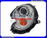 MINI R55-R59 2010.04-2014.02 Fényszóró bal XENON (D1S) króm házas, sárga indexes, motorral, (izzó és elektronika nélkül) TYC /RENDELÉSRE/ 20-11114-05-2
