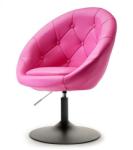 Vox bútor SALA 3 rózsaszín forgó klubfotel, matt fekete talp