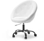 Vox bútor SALA 4 fehér forgófotel, fekete, görgős talp