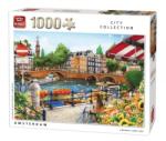 King Puzzle 1000 piese Amsterdam Olanda (KG05363) - mansarda-copiilor Puzzle