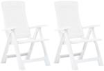 vidaXL 2 db dönthető műanyag kerti szék (48760)