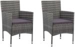 vidaXL 2 db kerti polyrattan étkezőszék (46180)