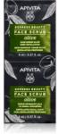 APIVITA Express Beauty Exfoliating Face Scrub Olive intenzív tisztító peeling az arcra 2 x 8 ml