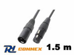 PD CONNEX CX100-1, 5 DMX kábel (XLR mama - XLR papa) - (1, 5 m)