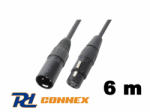 PD CONNEX CX100-6 DMX kábel (XLR mama - XLR papa) - (6 m)