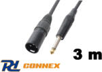 PD CONNEX CX38-3m jelkábel (6, 3 mm Jack - XLR papa)