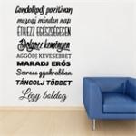  Vászon falikép 24 x 24 cm. Gondolkodj pozitívan