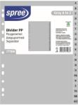 SPREE Separatoare SPREE, gri, index A-Z, A4, plastic