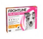 Frontline Tri-Act Spot-On Antiparazitar uz extern pentru caini cu greutatea intre 5 si 10 kg 3 pipete