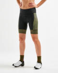 2XU - pantaloni scurti ciclism pentru femei Elite Cycle Shorts - negru verde camuflaj (WC5514b-BLK-LCL) - trisport