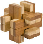 Fridolin Joc logic IQ din lemn bambus in cutie metalica-8