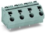 Wago PCB terminal block; 6 mm2; Pin spacing 15 mm; 3-pole; CAGE CLAMP®; commoning option; 6, 00 mm2; gray (745-1453)