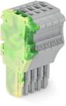 Wago 1-conductor female plug; 1.5 mm2; 5-pole; 1, 50 mm2; green-yellow, gray (2020-105/000-037)