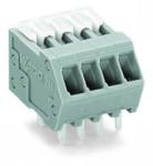 Wago PCB terminal block; Locking slides; 0.5 mm2; Pin spacing 2.5 mm; 23-pole; CAGE CLAMP®; 0, 50 mm2; gray (218-123)