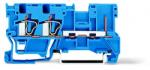Wago 2-conductor/1-pin carrier terminal block; for DIN-rail 35 x 15 and 35 x 7.5; 4 mm2; CAGE CLAMP®; 4, 00 mm2; blue (769-251/000-006)