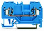 Wago 2-conductor through terminal block; 2.5 mm2; suitable for Ex i applications; center marking; for DIN-rail 35 x 15 and 35 x 7.5; CAGE CLAMP®; 2, 50 mm2; blue (280-904)