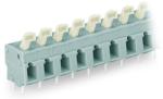 Wago PCB terminal block; push-button; 2.5 mm2; Pin spacing 7.5/7.62 mm; 24-pole; CAGE CLAMP®; commoning option; 2, 50 mm2; gray (257-524)