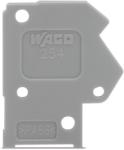 Wago End plate; 1 mm thick; snap-fit type; light green (254-700)