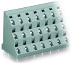 Wago Triple-deck PCB terminal block; 2.5 mm2; Pin spacing 10 mm; 3 x 6-pole; CAGE CLAMP®; 2, 50 mm2; gray (737-756)