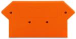 Wago End and intermediate plate; 3 mm thick; orange (281-317)