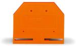 Wago End and intermediate plate; 4 mm thick; orange (283-302)