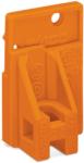 Wago End plate; snap-fit type; 1.5 mm thick; with fixing flange; orange (741-916)
