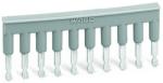 Wago Comb-style jumper bar; insulated; 10-way; IN = IN terminal block; gray (281-490)