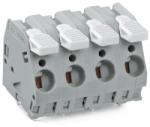 Wago PCB terminal block; lever; 6 mm2; Pin spacing 10 mm; 8-pole; CAGE CLAMP®; 6, 00 mm2; black (2706-208/000-004)