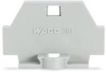 Wago End plate; with fixing flange; gray (261-361)