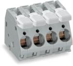Wago PCB terminal block; lever; 16 mm2; Pin spacing 10 mm; 2-pole; CAGE CLAMP®; 16, 00 mm2; gray (2716-102)