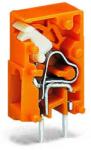 Wago Stackable PCB terminal block; push-button; 2.5 mm2; Pin spacing 5.08 mm; 1-pole; CAGE CLAMP®; 2, 50 mm2; orange (741-911)