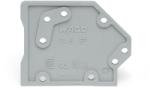 Wago End plate; snap-fit type; 1.6 mm thick; gray (745-300)