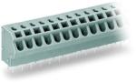 Wago PCB terminal block; 2.5 mm2; Pin spacing 5/5.08 mm; 5-pole; PUSH WIRE®; 2, 50 mm2; gray (254-455)