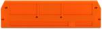 Wago End and intermediate plate; 2.5 mm thick; orange (280-373)