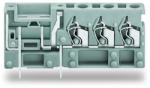 Wago Stackable 3-conductor PCB terminal block; with fuse mounting; 2.5 mm2; Pin spacing 5 mm; 1-pole; CAGE CLAMP®; 2, 50 mm2; gray (742-163)