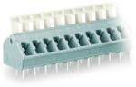 Wago PCB terminal block; push-button; 2.5 mm2; Pin spacing 5/5.08 mm; 2-pole; suitable for Ex-e applications; CAGE CLAMP®; commoning option; 2, 50 mm2; light gray (256-402/332-009/999-950)