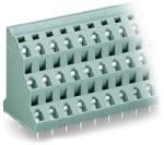 Wago Triple-deck PCB terminal block; 2.5 mm2; Pin spacing 7.5 mm; 3 x 6-pole; CAGE CLAMP®; 2, 50 mm2; gray (737-556)
