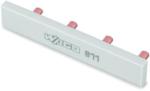 Wago Push-in type jumper bar; insulated; 3-way; Nominal current 63 A; light gray (811-473)