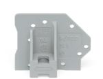 Wago End plate; with flange; gray (745-340)