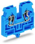 Wago 2-conductor terminal block; suitable for Ex i applications; without push-buttons; with snap-in mounting foot; for plate thickness 0.6 - 1.2 mm; Fixing hole 3.5 mm Ø; 2.5 mm2; CAGE CLAMP®; 2, 50 mm2; b