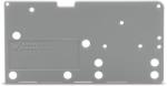 Wago End plate; snap-fit type; 1.5 mm thick; gray (742-150)