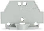 Wago End plate; with fixing flange; gray (261-410)