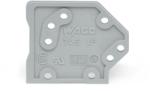 Wago End plate; 1.5 mm thick; snap-fit type; gray (745-100)