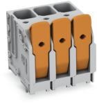 Wago PCB terminal block; lever; 16 mm2; Pin spacing 10 mm; 9-pole; Push-in CAGE CLAMP®; 16, 00 mm2; gray (2616-3109/020-000)