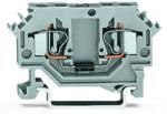 Wago Component terminal block; 2-conductor; with diode 1N4007; anode, left side; for DIN-rail 35 x 15 and 35 x 7.5; 4 mm2; CAGE CLAMP®; 4, 00 mm2; gray (281-603/281-410)