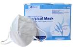 FARA MARCA Masca medicala chirurgicala Type IIR - standard EN14683, 4 straturi, unica folosinta, 10 buc/set - alba (MASK-BKZ-1)