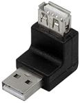 LogiLink Adaptor USB 2.0 A mufa tata - USB A soclu mama in unghi LOGILINK (AU0027) - sogest
