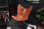 LuxD Stílusos fotel Fairy világosbarna bőr